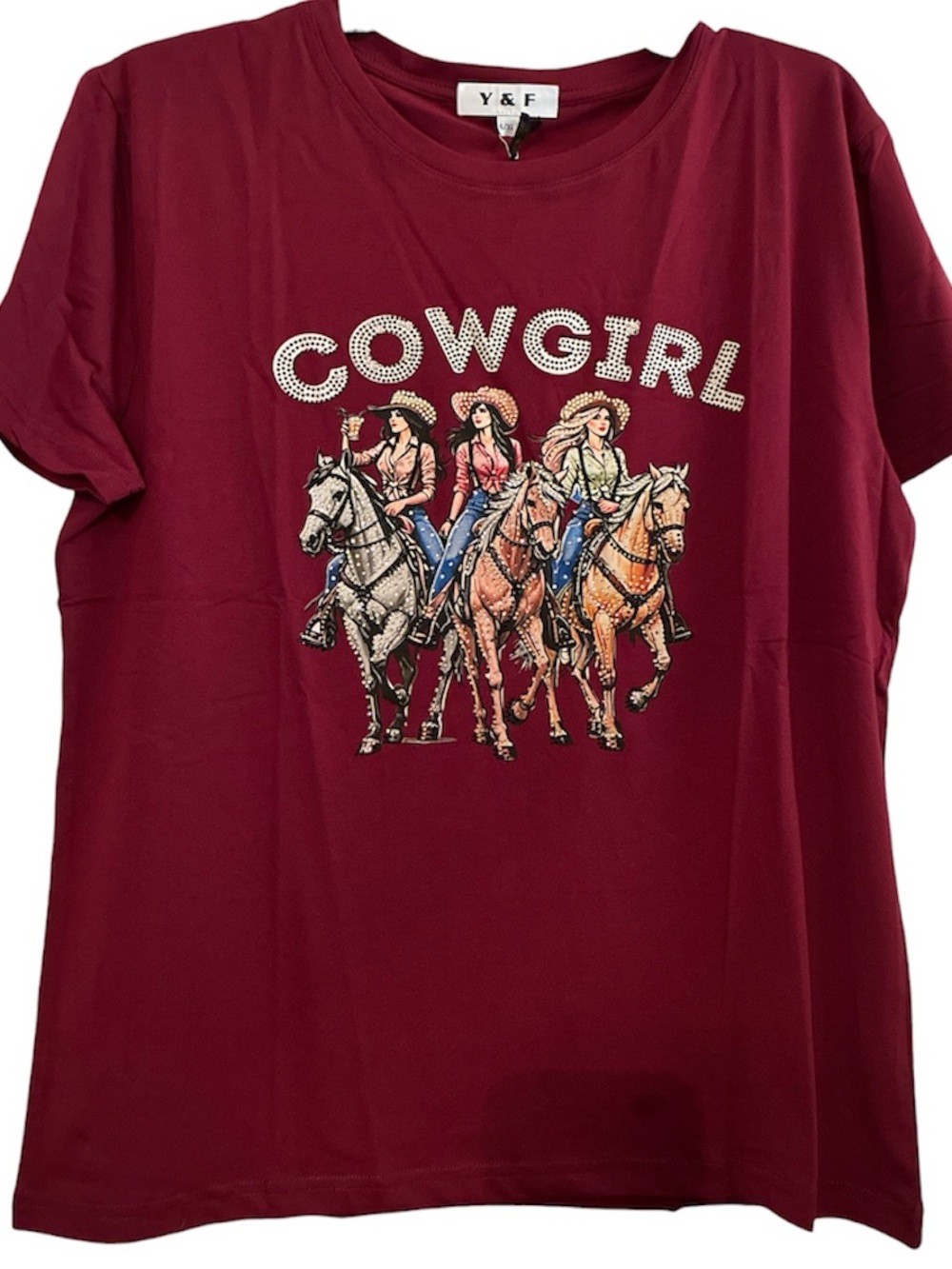 Boutique Western Tee Black NWT SZ L/XL